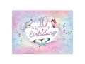 Limonia 12 Einladungskarten zum 10. Geburtstag Einladung Kindergeburtstag Mädchen Schmetterling Blumen