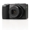 Ricoh GR IIIx Digitalkamera [Brennweite 40 mm] [Ausgestattet mit großem CMOS-Sensor im APS-C-Format mit 24,2 Mio. Pixel] [Die ultimative Schnappschusskamera] Black