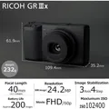 Ricoh GR III X Kompakte Digitale Kamera Schwarz