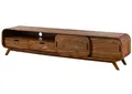 MASSIVMOEBEL24 TV-Board Sheesham 220x40x48 hellbraun lackiert MAILAND #127