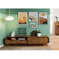 TV-Board Sheesham 220x40x48 hellbraun lackiert MAILAND #127