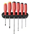 PB Swiss Tools Schraubendreher-Satz 6-teilig Schlitz PH im Wandhalter SwissGrip EVO