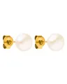Purelei Pearl Ohrringe (Gold) – Damenohrringe aus langlebigem Edelstahl – Wasserfeste Ohrringe Damen – 1,56 cm Durchmesser – Modeschmuck für deinen individuellen Look