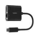 BELKIN Netzwerk-Adapter "Connect USB-C zu Ethernet Adapter + 100 W Power Delivery", schwarz