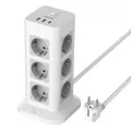 Steckdosenleiste für Lautsprecherturm, 12 Steckdosen, 2 USB-Anschlüsse1 USB-C