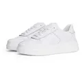Tommy Hilfiger PATENT PLATFORM SNEAKER Plateausneaker, Freizeitschuh, Halbschuh, Schnürschuh mit Ziernähten weiß 40 EU
