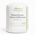 Traumschlaf Hybrid Seitenschläferkissen Air Breeze - ergonomisches 3-Schicht-Kissen mit Memory-Schaum - druckentlastend & atmungsaktiv - optimal für Nacken und Schulter - 40x200 cm