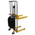 qteck Semi-elektrische Minilifter 650mm Gabellänge 90-1500mm Hubhöhe mit 400kg Hubkraft