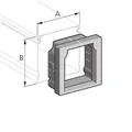 Pflitsch - Kabelschutz für Installationskanal Kantenschutz PIK KS 40/40 TPE 40x4