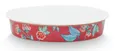 PiP Studio Backform Flower Festival Backform rund dark pink 25,5 cm, Baking Dish Round Flower Festival Dark Pink 25.5x5cm