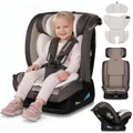 Lionelo Autokindersitz Aart i-Size ab Geburt bis 12 Jahre, 40-150 cm, Breiter Anpassungsbereich Ein zusätzlicher Seitenschutz R129/03 - Beige