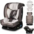 LIONELO AART I-SIZE Autositz für Kleinkinder 40-150 cm, Montage mit Sicherheitsgurten, Kopfstützen- und Neigungsverstellung, Lendenwirbel- und Verkleinerungseinsatz, R129 i-Size Standard