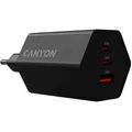 CANYON Charger HEXAGON 65 GaN 65W 2xPD 1xQC EU Black