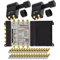 PremiumX Multiswitch 9-8 Multischalter SAT Switch 2x Quattro 3° Multifeed LNB 4K