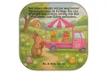 Mr. & Mrs. Panda Getränkeuntersetzer Osterhase Blumenwagen Design, Untersetzer für Gläser, Weiß, Blumen, G, Packung, Ostern bar untersetzer Untersetzer Kaffee