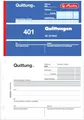 3er Spar-Pack Herlitz Quittungsblock 401, A6 quer, 50 Blatt