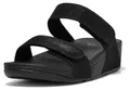 FITFLOP FitFlop Lulu Verstellbare Shimmerlux-Pantoletten SCHWARZ 41