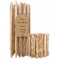 SEVICO 5m Staketenzaun 120cm x 5m mit Lattenabstand 7-8cm Zaunlatte Gartenzaun aus Haselnuss Natur STAHLKRAMPEN GRATIS V18 7-8 - Braun