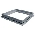 Marley Deutschland GmbH Erdschacht Kunststoff Rahmen für Schachtdeckel Nennmaß: 300x300mm, 30x30x4 cm, 1-St., stabil, laugen- und säurebeständig grau
