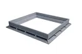 Rahmen für Schachtdeckel; 300x300mm PVC grau