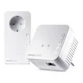 devolo Magic 1 WiFi mini Starter Kit, WLAN Powerline Adapter, bis zu 1.200 Mbit/s, WLAN Verstärker, 1x LAN Anschluss, dLAN 2.0, weiß