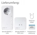 devolo Magic 1 - 1200 WiFi mini Starter Kit dLAN 2.0: Ideal für Home Office und
