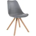TPFLiving Besucherstuhl, Grau, Textil, 48x83x56 cm, Arbeitszimmer, Besucherstühle