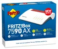 Box 7590 AX, Wi-Fi 6 (802.11ax), Dual-Band (2,4 GHz/5 GHz), Ethernet/LAN, ADSL2+, Weiß, Rot, Rack-/Wandrouter