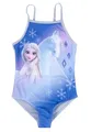 Disney Die Eiskönigin Badeanzug für Mädchen - ELSA Frozen Kinder Schwimmanzug Blau (DE/NL/SE/PL, Numerisch, 122, 128, Regular, Blau)