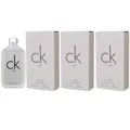 Calvin Klein CK One 3 x 100 ml Eau de Toilette EDT Set Damenduft & Herrenduft Sp