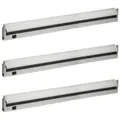 Oktaplex lighting LED Unterbauleuchte Rota 3er Set 15W 91cm 230V Unterschrankleuchte LED, schwenkbar, LED fest verbaut, Neutralweiß, 4000K Küche Lichtleiste Aluminium mit Schalter silberfarben 91 cm