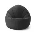 Lumaland Sitzsack Interior Line Bodenkissen Bean Bag Lounge Leinenlook, 300L Liegekissen 80x75x35 Gaming waschbar robust