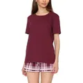 Merry Style Schlafanzug Damen Pyjama Zweiteiler Kurz aus Baumwolle Set MS10-177 bunt|rot S