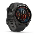 Garmin - Fenix 8 AMOLED Sapphire - Multifunktionsuhr Gr Ø 43 mm schwarz/ carbongrau titan