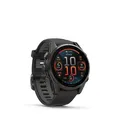 Garmin Fenix 8 Multisportuhr Herren 43mm Amoled Sapphire Schwarz Grau Smartwatch
