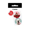 Canon zink circle Fotopapier 20 Blätter Wasserfest Selbstklebend Weiß