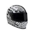 Vollvisierhelm BELL ELIMINATOR CARBON Deathspray Schwarz Weiß