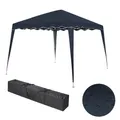 Faltpavillon 3x3m wasserdicht mit UV-Schutz & Tragetasche – Pop-Up Pavillon für Garten, Camping, Markt, Partyzelt, inkl. Zubehör - Blau