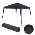 Faltbarer Pavillon 3x3m inkl. Tasche | wasserabweisend, UV 50+ Schutz | Pop Up Zelt, Faltpavillon Gartenzelt, Partyzelt, Capri | Klicksystem Metall-Gestänge (Blau)