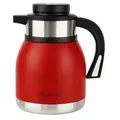 Michelino 1.2L Thermoskanne Doppelwandig Getränkespender Isolierkanne Kanne Kaffee Tee Teekanne Rot