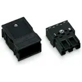 Wago - 770-113 Netz-steckverbinder Winsta Midi Stecker, Gerade Gesamtpolzahl: 3 25 A Schwarz 25 St.