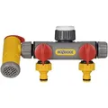 Hozelock - 2250 0000 Flowmax TM 2-wege-verteiler 12 - 15 Mm (1/2') Ø Mit Regulierventil