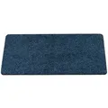 ANRO Fußmatte Türvorleger Schmutzfangmatte POET, eckig, Höhe: 5 mm, Kräuselig Größe 50x100cm blau 50 cm x 100 cm x 5 mm
