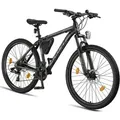 Licorne Bike Effect Premium Mountainbike Aluminiumrahmen Shimano,Zoll:27.5;Farbe:Schwarz/Anthrazit (2xDisc-Bremse) - Schwarz