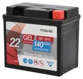 Cartec Gel Motorradbatterie YTX5L-BS 5Ah 140A
