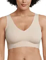 Schiesser Damen nahtloses Bustier mit herausnehmbaren Pads - Invisible Soft, Sand_170364, 46