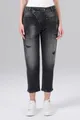M.O.D Miracle of Denim Ira Boy Fit Jeans Damen Attention Black