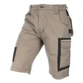 ELIWORX Arbeitsshorts Herren – Kurze Arbeitshose mit Stretch & Werkzeugtaschen - Kurze Hose Kurze Herrenshorts für Sommer & Werkstatt – Robust & Bequem beige|braun 62