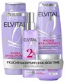 L'Oréal Paris Elvital Haarpflege-Routine für feuchtigkeitsbedürftiges Haar: Hydra Hyaluronic Set mit Hyaluronsäure, Shampoo 300ml, Spülung 250ml, Serum 150ml und Maske 300ml
