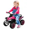 HOMCOM Rutschauto Rutschfahrzeug Kinderfahrzeug für 18-36 Monate Kinder Rosa